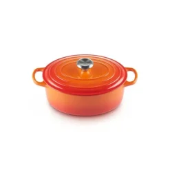 Outlet LE CREUSET Cocotte en fonte Ovale 33 cm Volcanique Signature