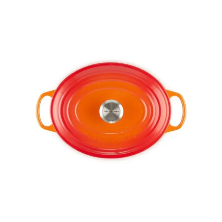 Outlet LE CREUSET Cocotte en fonte Ovale 33 cm Volcanique Signature