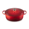 LE CREUSET Cocotte en Fonte Ovale 33 cm Cerise Signature