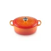 New LE CREUSET Cocotte en Fonte Ovale 29 cm Volcanique Signature