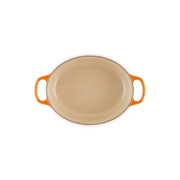 New LE CREUSET Cocotte en Fonte Ovale 29 cm Volcanique Signature