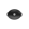 Clearance CHASSEUR Cocotte en Fonte Ovale 31 cm Noir Mat