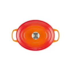 LE CREUSET Cocotte en fonte Ovale 40 cm Volcanique Signature