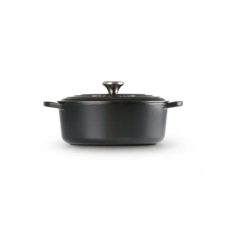 Clearance LE CREUSET Cocotte en fonte Ovale 33 cm Noir mat Signature