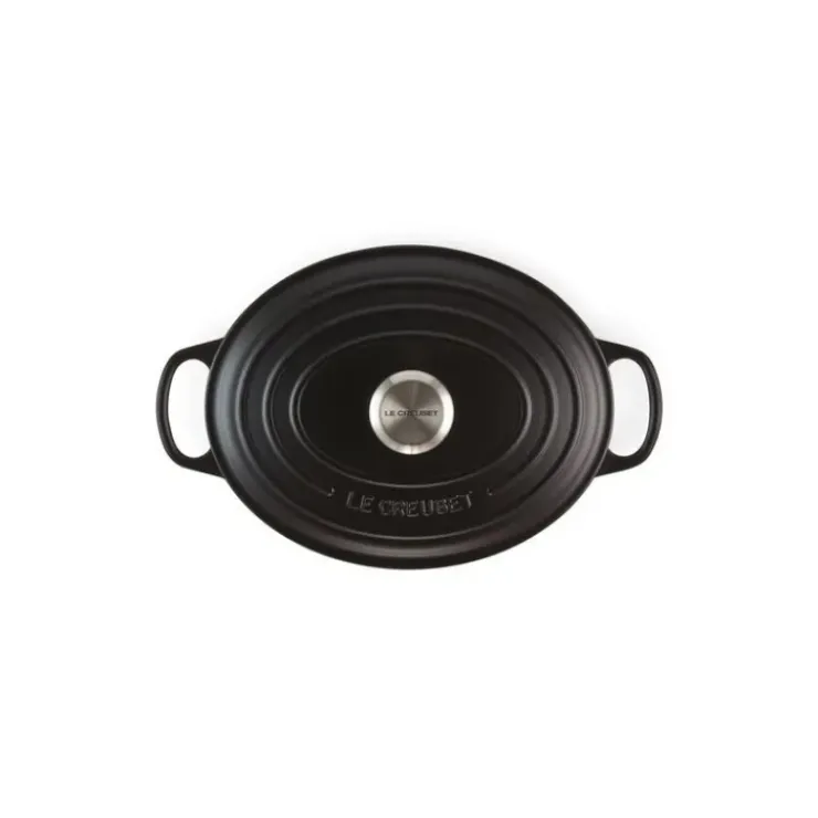Clearance LE CREUSET Cocotte en fonte Ovale 33 cm Noir mat Signature
