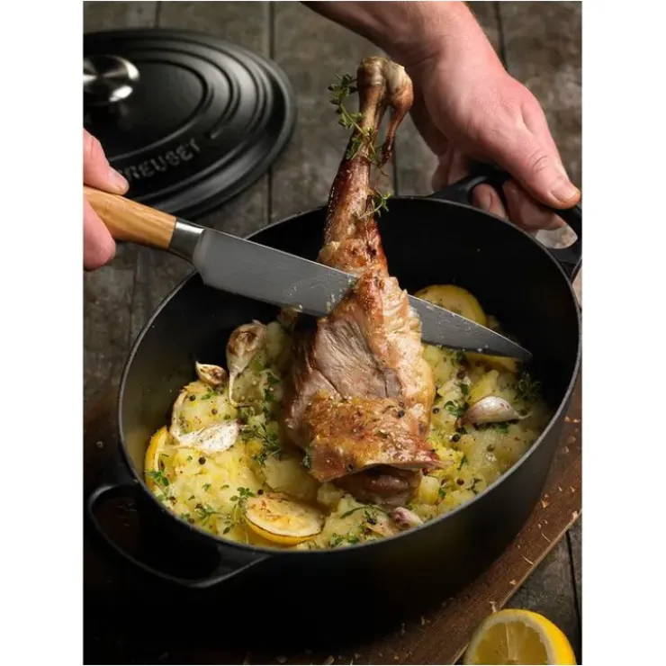 Clearance LE CREUSET Cocotte en fonte Ovale 33 cm Noir mat Signature