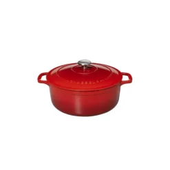 Best CHASSEUR Cocotte en Fonte Ronde 22 cm Rubis