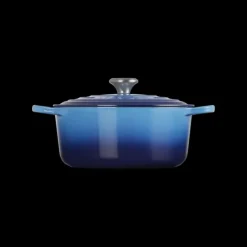 LE CREUSET Cocotte en Fonte Ronde 26 cm Azur Signature