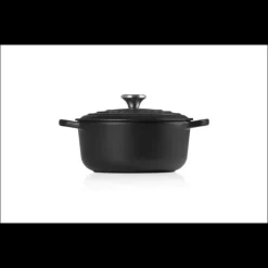 Outlet LE CREUSET Cocotte en fonte Ronde 20 cm Noir mat Signature