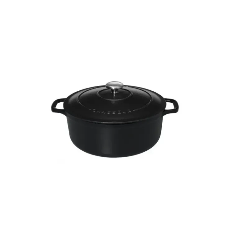 Best CHASSEUR Cocotte en Fonte Ronde 26 cm Noir Mat