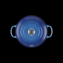 Sale LE CREUSET Cocotte en Fonte Ronde 22 cm Signature Azur