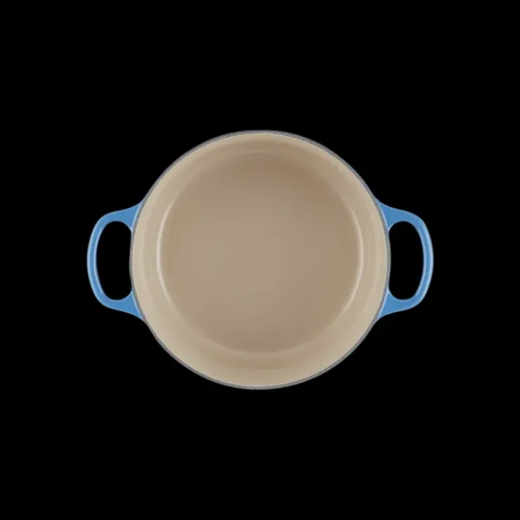 Sale LE CREUSET Cocotte en Fonte Ronde 22 cm Signature Azur