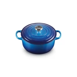 Best LE CREUSET Cocotte en Fonte Ronde 20 cm Azur Signature