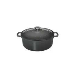 Outlet CHASSEUR Cocotte en Fonte Ronde 24 cm Caviar