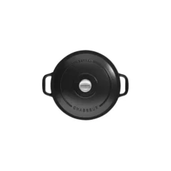 Discount CHASSEUR Cocotte en Fonte Ronde 18 cm Noir Mat