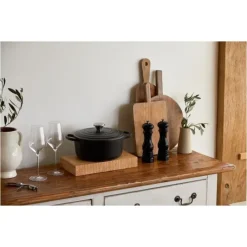 Outlet LE CREUSET Cocotte en fonte Ronde 24 cm Noir mat Signature