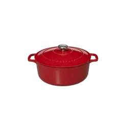 Outlet CHASSEUR Cocotte en Fonte Ronde 20 cm Rouge