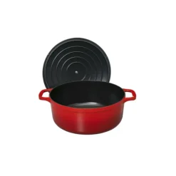 Clearance CHASSEUR Cocotte en Fonte Ronde 24 cm Rubis