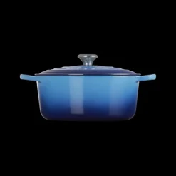 Clearance LE CREUSET Cocotte en Fonte Ronde 28 cm Signature Azur
