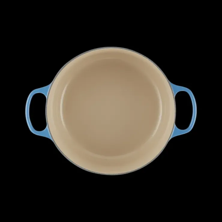 Clearance LE CREUSET Cocotte en Fonte Ronde 28 cm Signature Azur