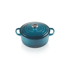 Online LE CREUSET Cocotte en Fonte Ronde 20 cm Deep Teal Signature