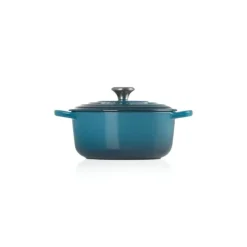 Online LE CREUSET Cocotte en Fonte Ronde 20 cm Deep Teal Signature