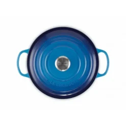 Online LE CREUSET Cocotte en fonte Ronde 24 cm Azur Signature