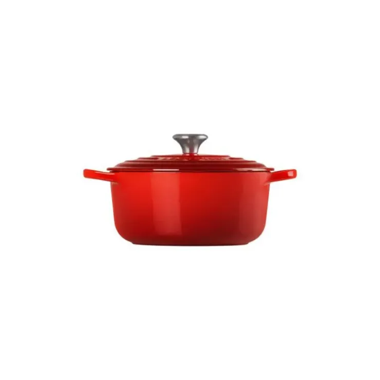 Sale LE CREUSET Cocotte en fonte Ronde 30 cm Cerise Signature