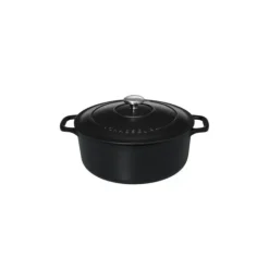 Online CHASSEUR Cocotte en Fonte Ronde 32 cm Noir Mat
