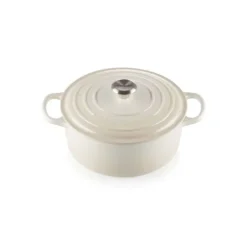 Sale LE CREUSET Cocotte en fonte Ronde 20 cm Meringue Signature