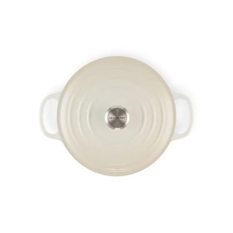 Sale LE CREUSET Cocotte en fonte Ronde 20 cm Meringue Signature
