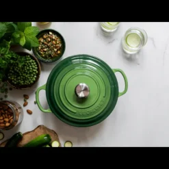 Clearance LE CREUSET Cocotte en Fonte Ronde 24 cm Bamboo Signature