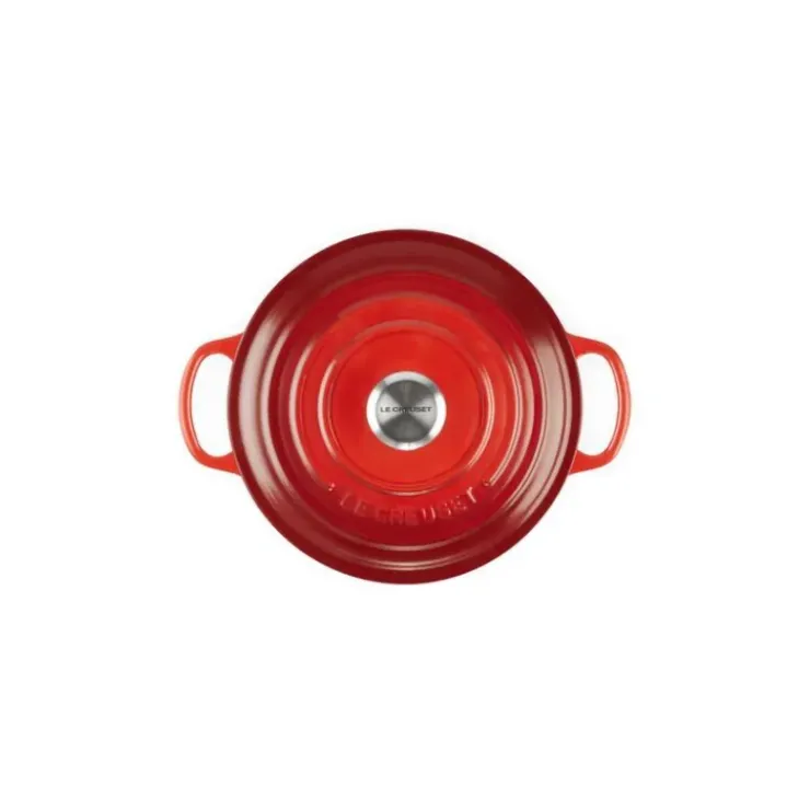 Clearance LE CREUSET Cocotte en fonte Ronde 26 cm Cerise Signature