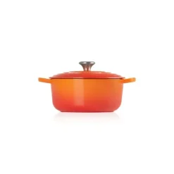 New LE CREUSET Cocotte en fonte Ronde 28 cm Volcanique Signature