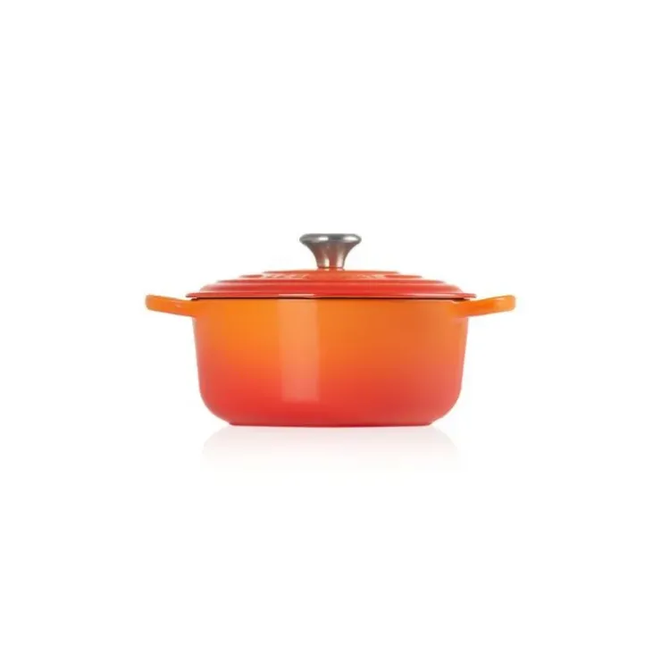 New LE CREUSET Cocotte en fonte Ronde 28 cm Volcanique Signature