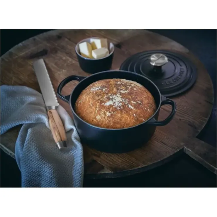 Clearance LE CREUSET Cocotte en Fonte Ronde 22 cm Noir mat Signature