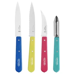 New OPINEL Coffret 3 Couteaux de Cuisine et un Eplucheur Pop 80 Les Essentiels