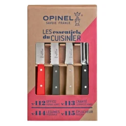 New OPINEL Coffret 3 Couteaux de Cuisine et un Eplucheur Loft Les Essentiels