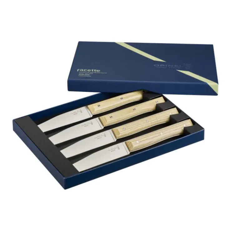 Sale OPINEL Coffret 4 Couteaux de Table Olivier Facette