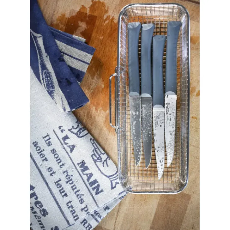 Sale OPINEL Coffret 4 Couteaux de Table Anthracite Microdenté Bon Appétit +