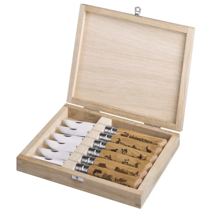 Discount OPINEL Coffret 6 Couteaux Gravure Animalia