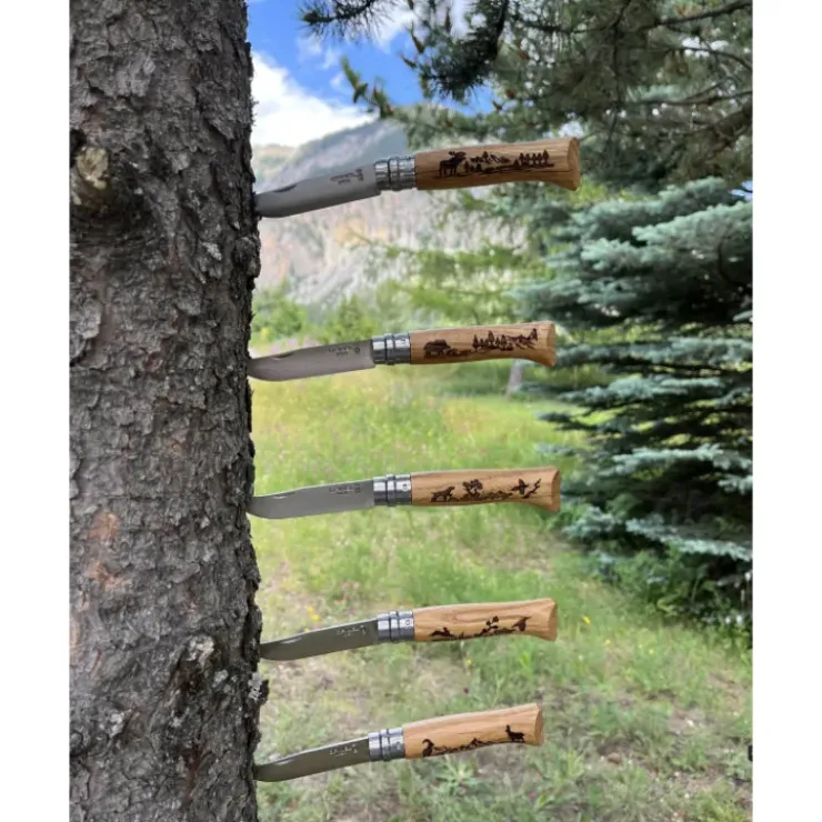 Discount OPINEL Coffret 6 Couteaux Gravure Animalia