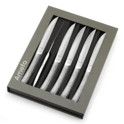 AMEFA Coffret 6 Couteaux Steak Bongo 23 cm