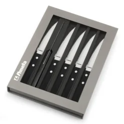Sale AMEFA Coffret 6 Couteaux Steak Pizza Noir 21,5 cm