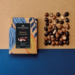 Online VALRHONA Coffret Amandes et Noisettes Enrobées Chocolat Noir et Lait 230 g