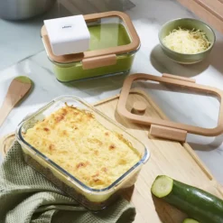 Discount PEBBLY Coffret de 2 Boîtes de Conservation en Verre et Pompe de Mise Sous-Vide