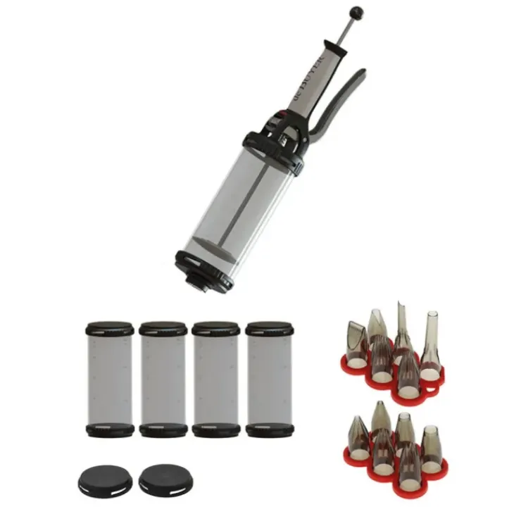 Hot DE BUYER Coffret Le Tube Pro Piston à Pâtisserie + Recharges et Douilles