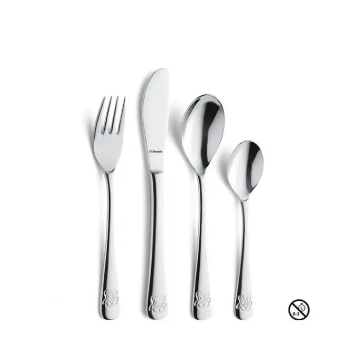 AMEFA Coffret Ourson 4 Couverts Enfant