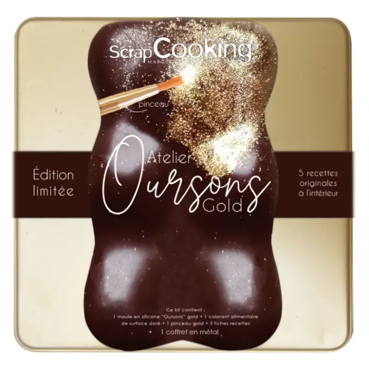 Hot SCRAPCOOKING Coffret Oursons Gold Edition limitée