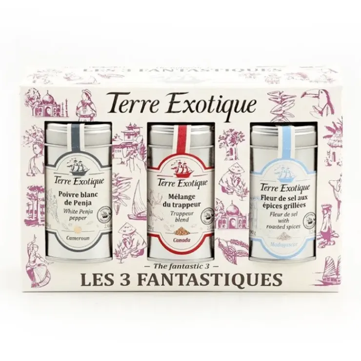 New TERRE EXOTIQUE Coffret Épices 3 Assortiments Fantastiques